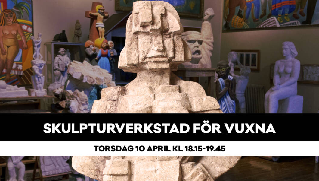 Skulpturverkstad för vuxna skulptera i lera