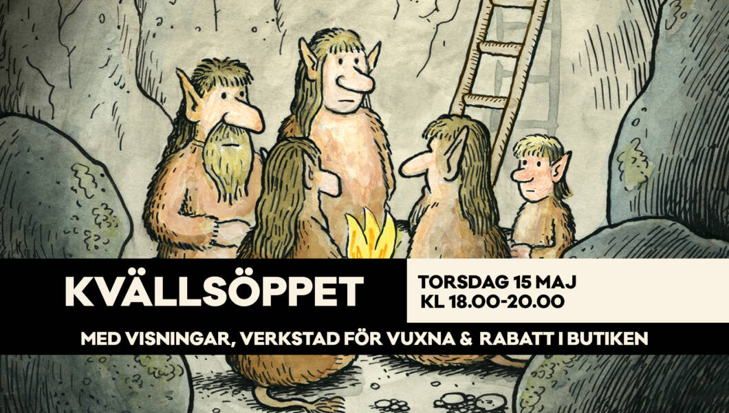 Kvällsöppet museum utställning med Jan Lööf visningar verkstad för vuxna
