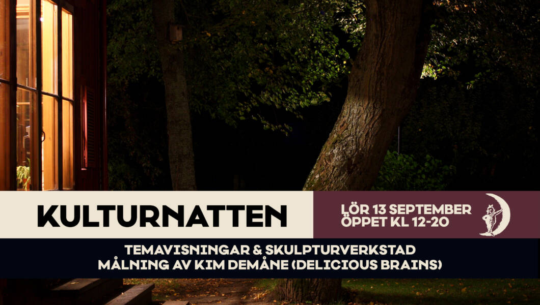 Kulturnatten i Uppsala. Bror Hjorths Hus öppet kl 12-20 med visningar, verkstad och målning av Kim Demåne (aka Delicious Brains).