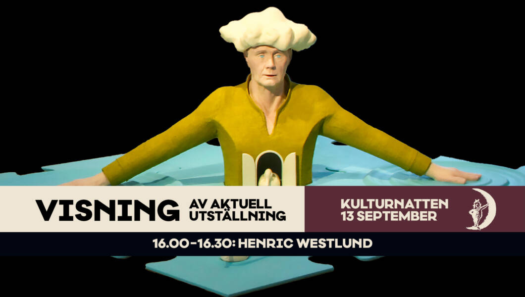 Guidad visning av Henric Westlunds utställning under Kulturnatten