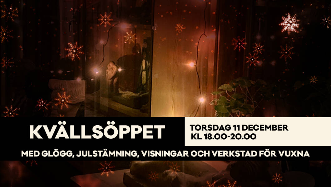 Juligt kvällsöppet på Bror Hjorths Hus. Julstämning. Visningar. 11 dec 2025