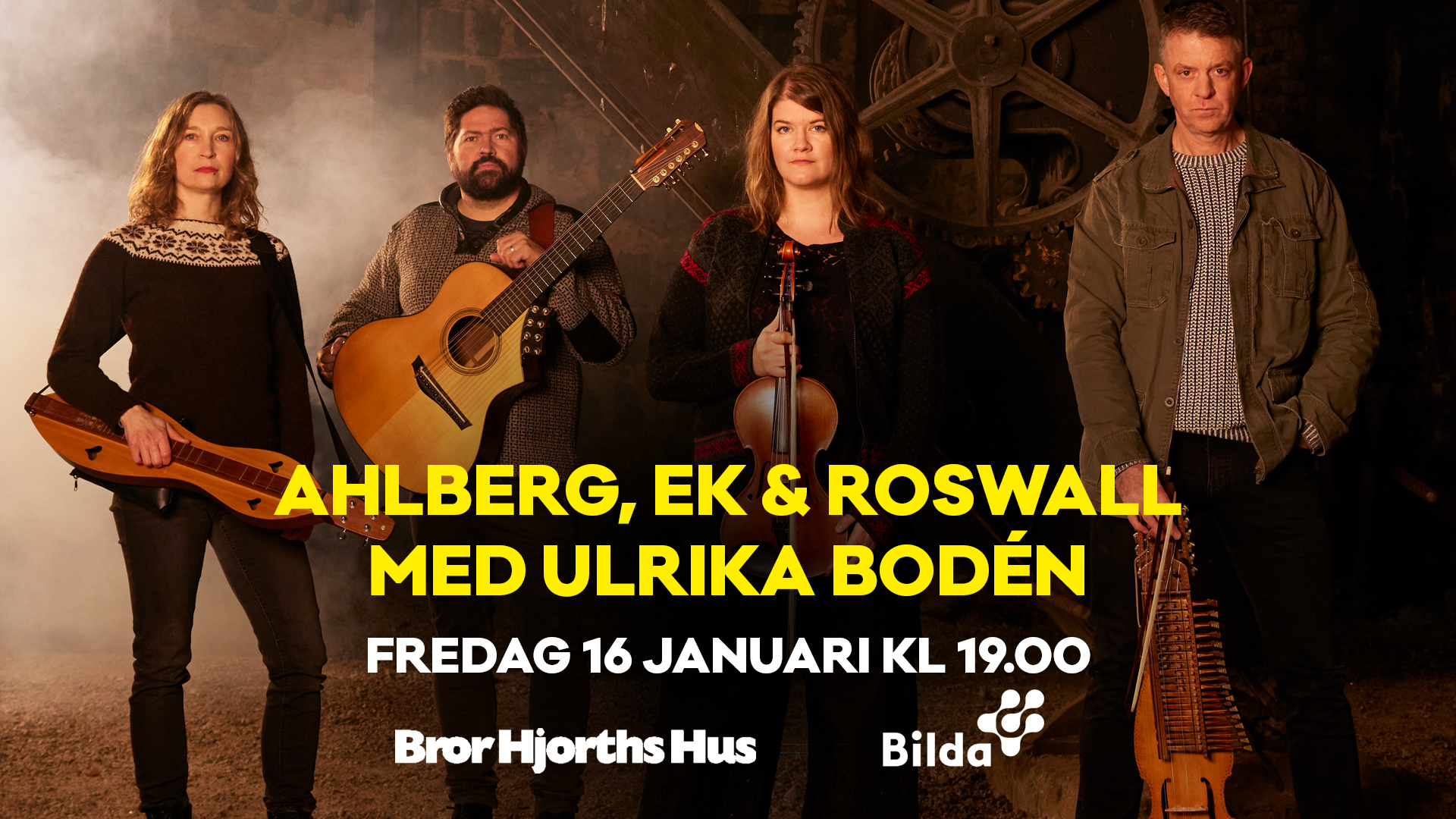 Konsert med Emma Ahlberg, Daniel Ek, Niklas Roswall och Ulrika Bodén
