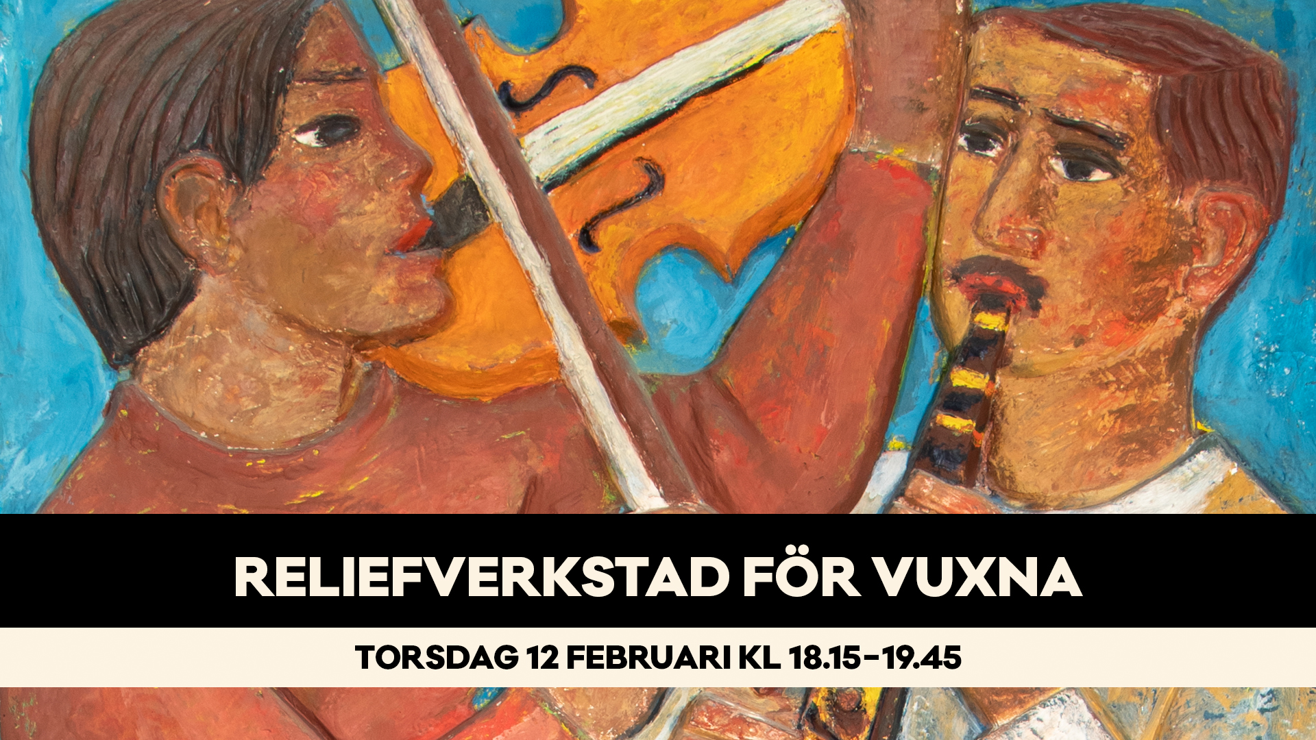 Reliefverkstad för vuxna två musikanter