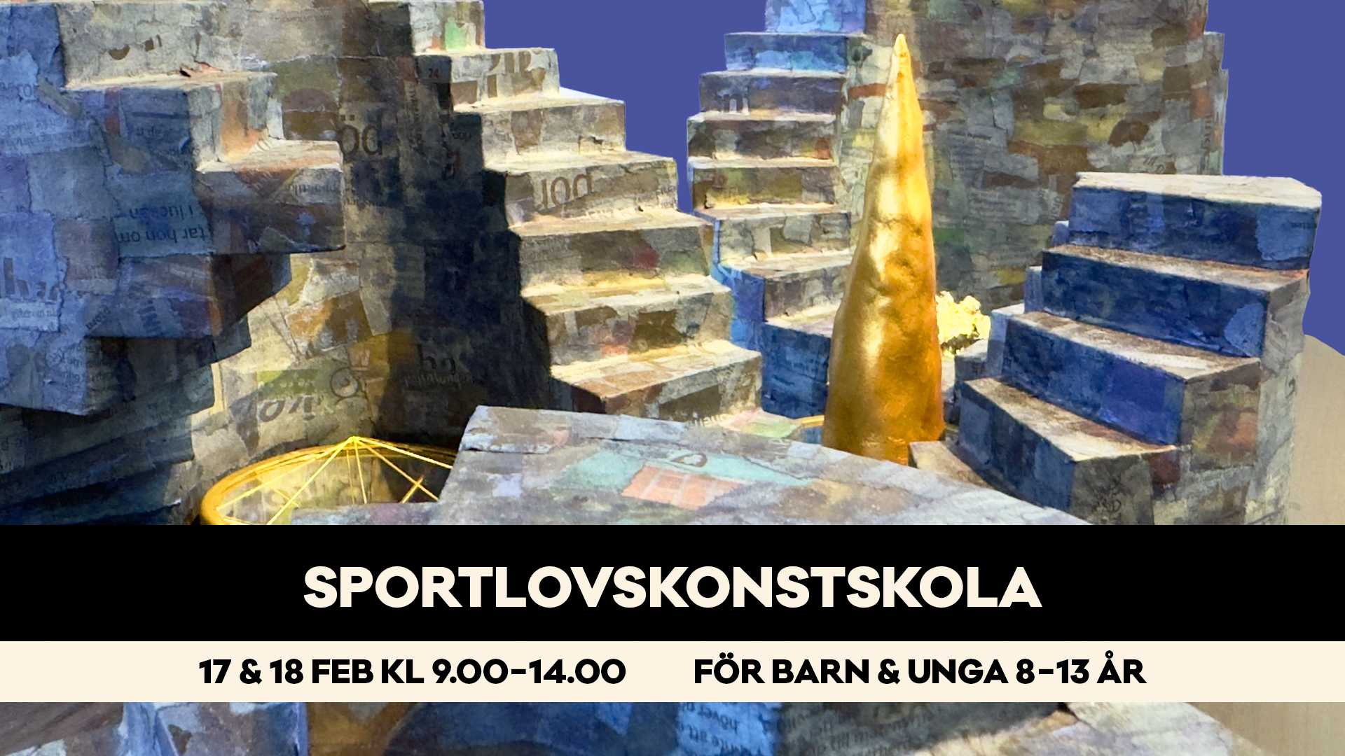 Sportlovskonstskola på Bror Hjorths Hus för barn och unga 8-13 år