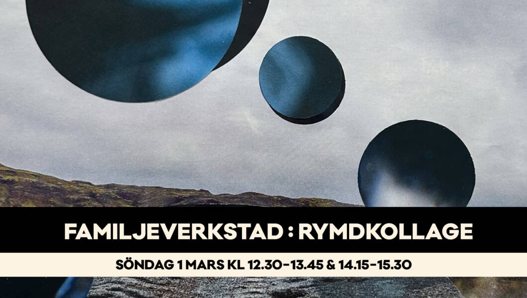 Familjeverkstad för barn med vuxen med tema kollage