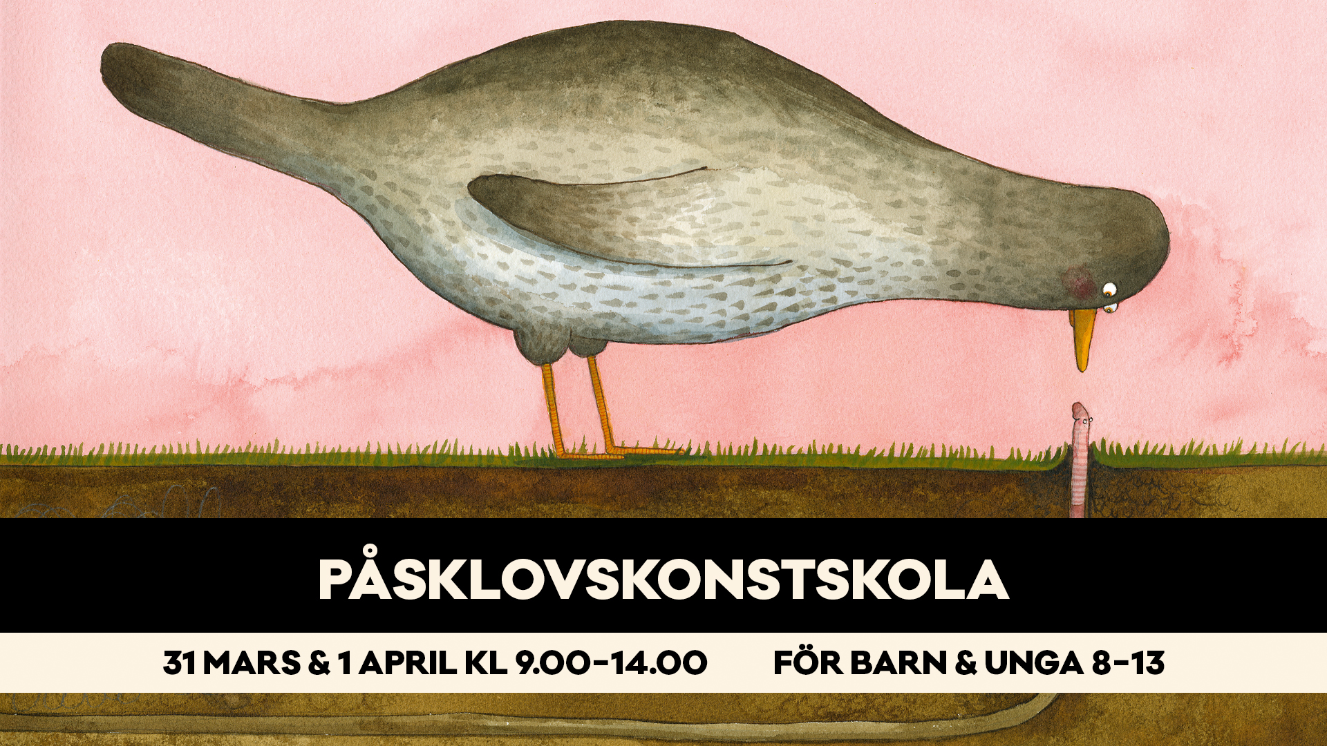 Konstskola för barn på påsklovet 2026