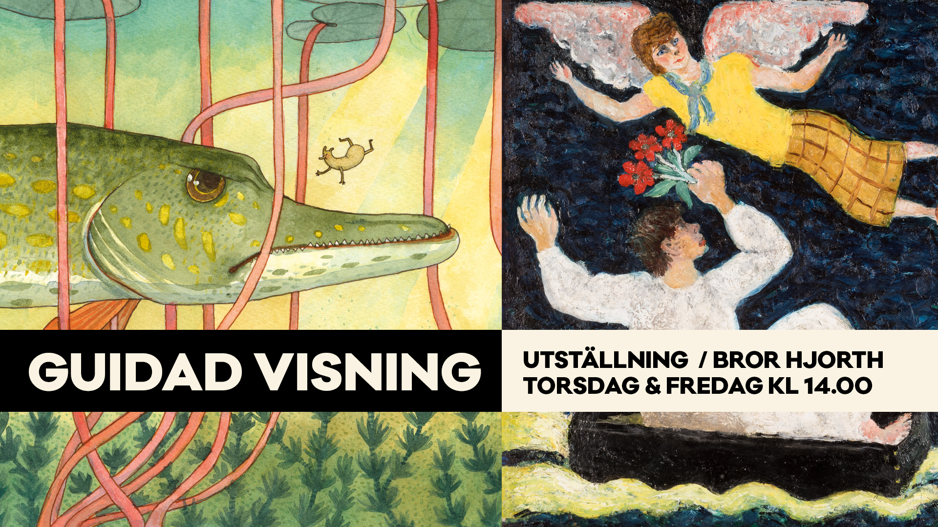 Kombinerad visning av utställning med Maria Nilsson Thore och av Bror Hjorths konstnärshem