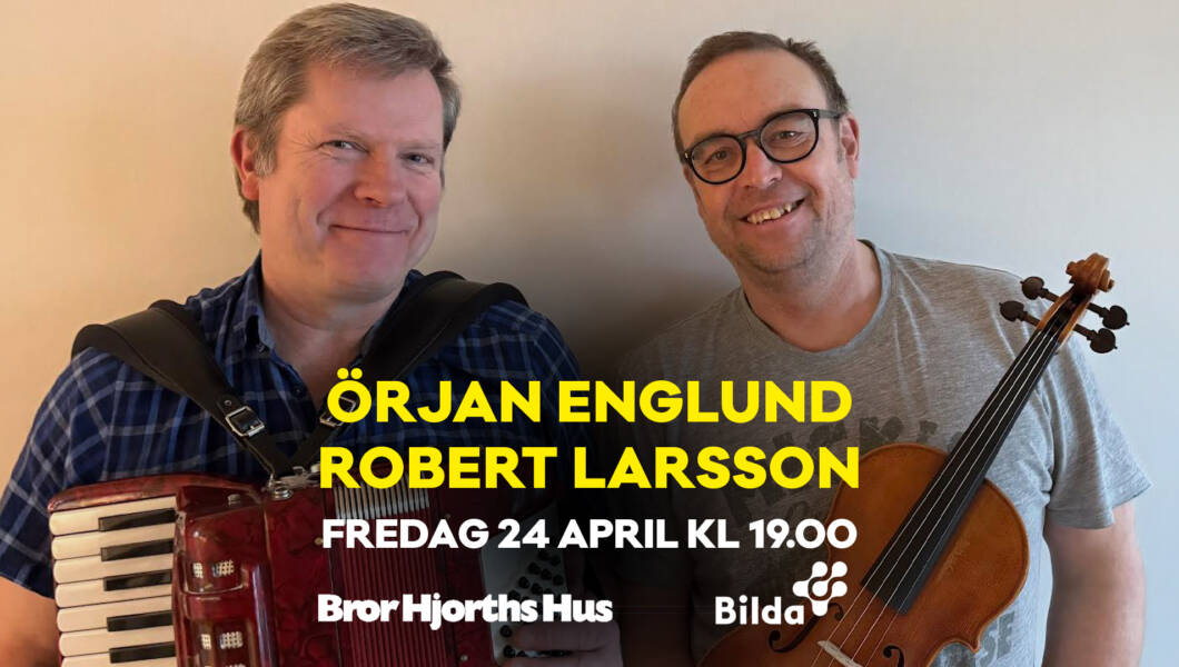 Örjan Englund (dragspel) och Robert Larsson (fiol)