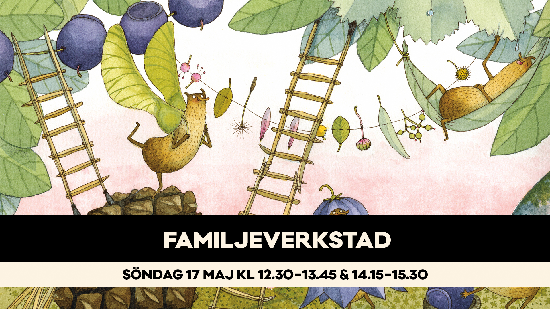 Familjeverkstad 17 maj i Bror Hjorths Hus