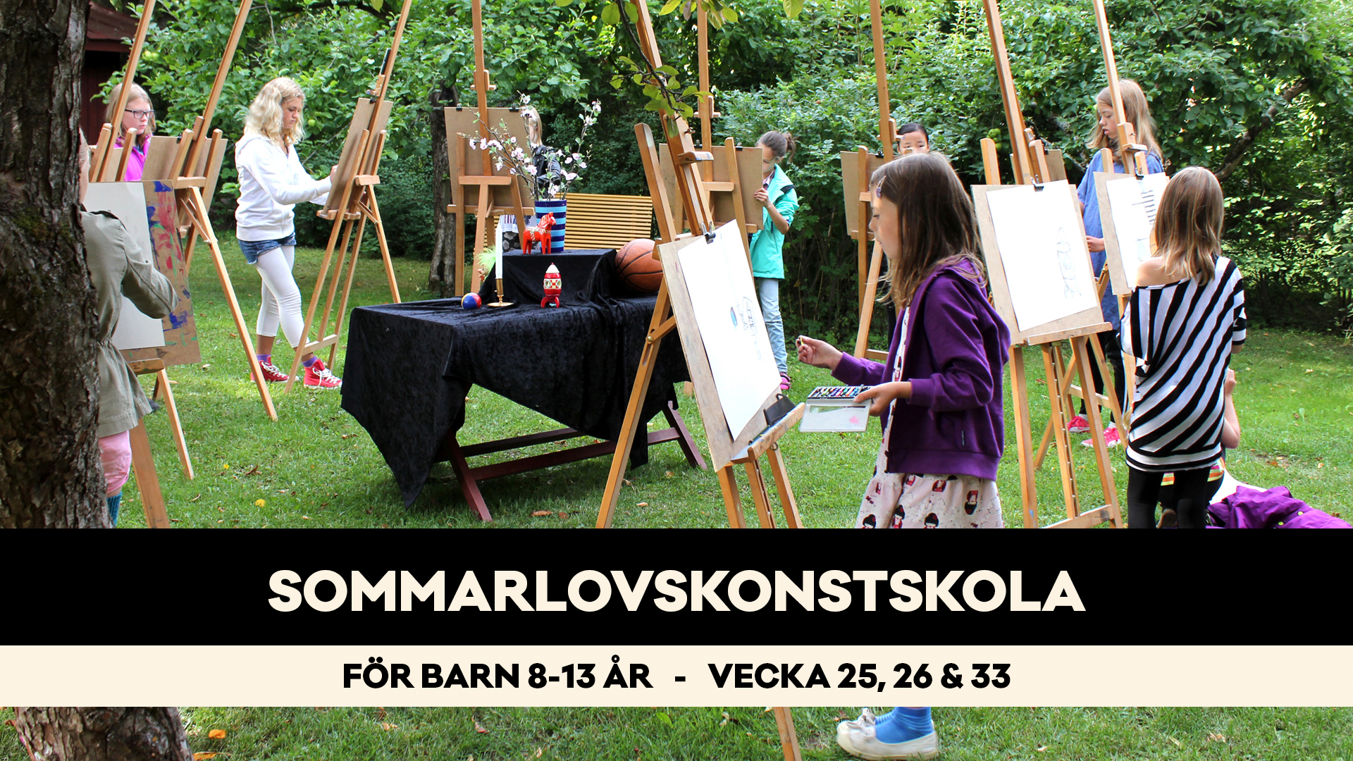 Sommarkonstskola för barn i Bror Hjorths Hus 2026