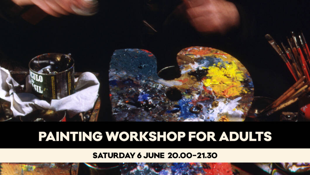 Painting workshop for adults. Måleriverkstad för vuxna