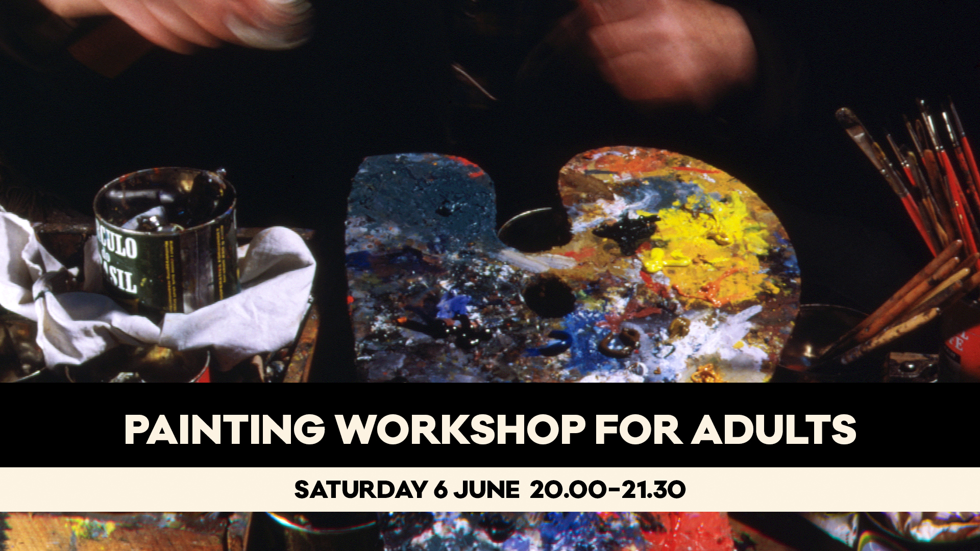 Painting workshop for adults. Måleriverkstad för vuxna