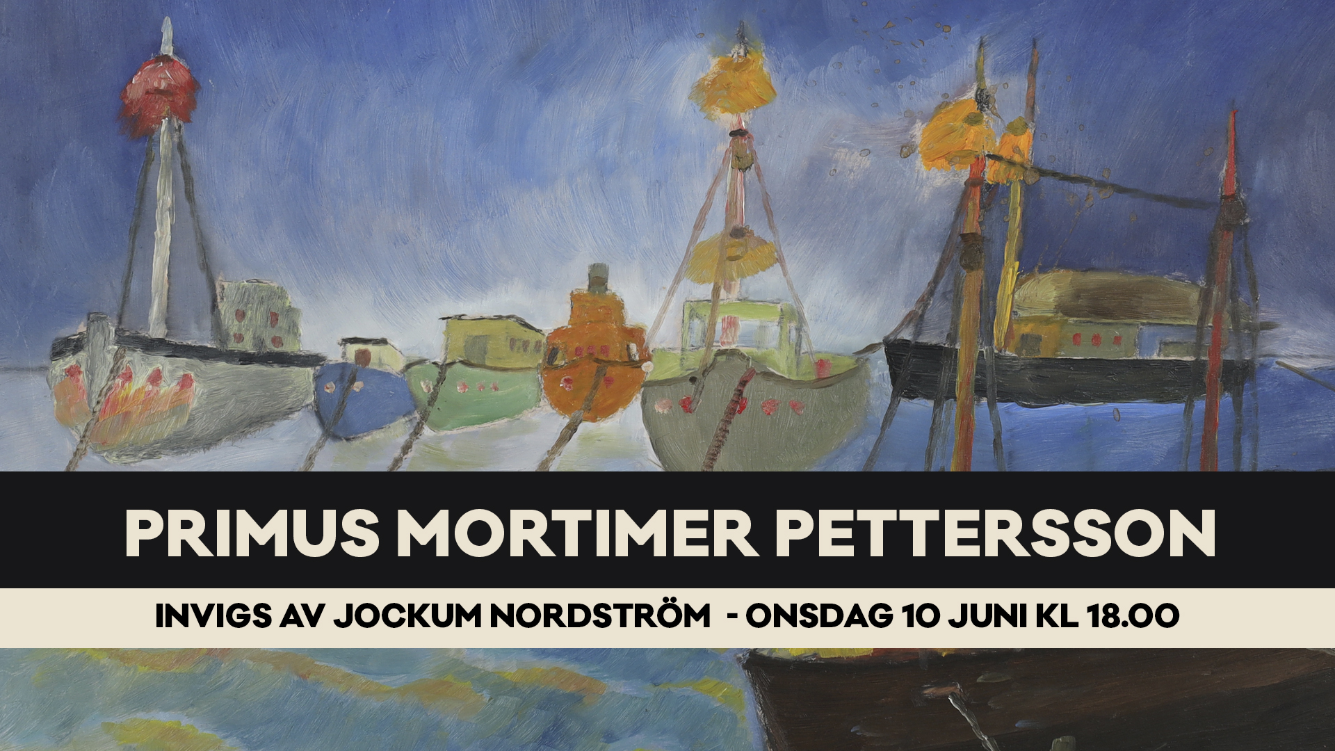 Jockum Nordström inviger utställning med Primus Mortimer Pettersson