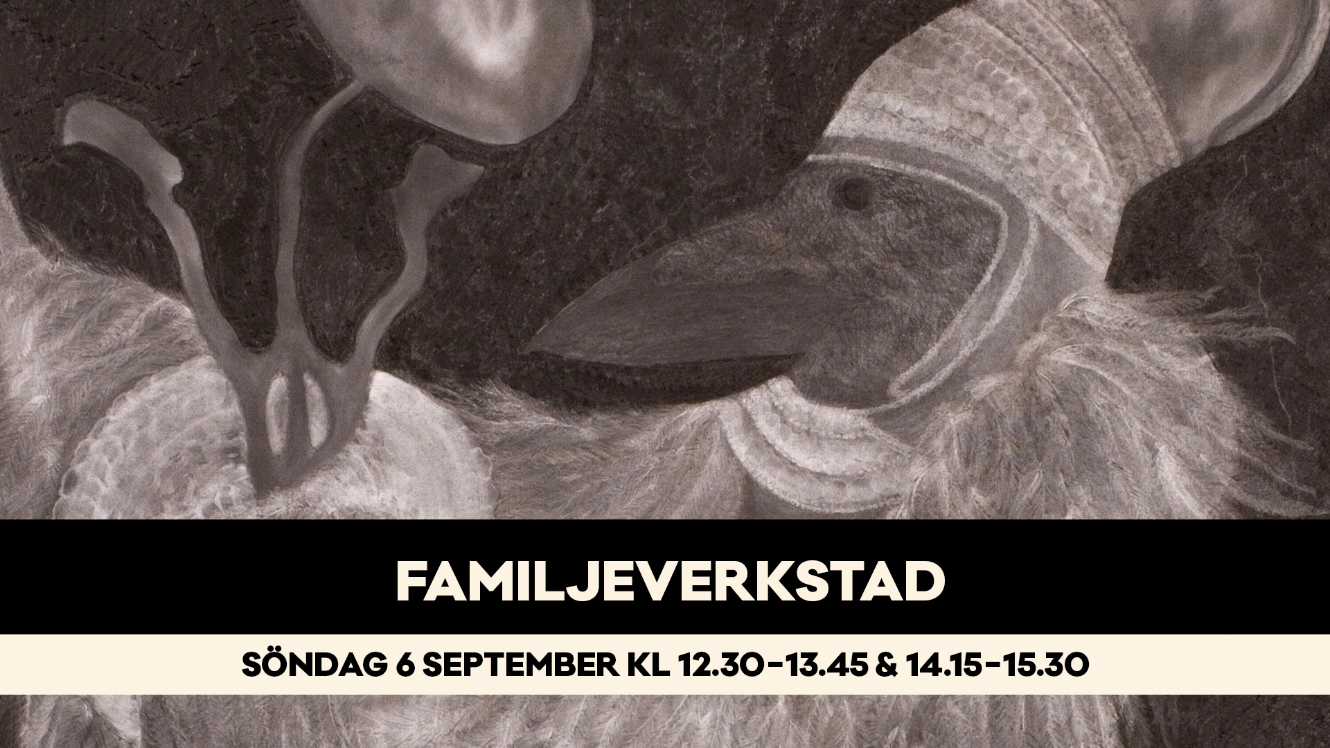 Familjeverkstad för barn och vuxna på Bror Hjorths Hus
