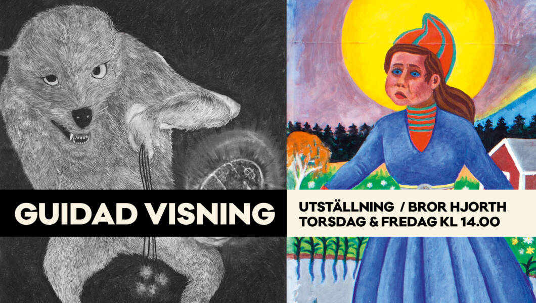 Introduktionsvisning av Sebastian Blinds utställning och Bror Hjorths konst och hem