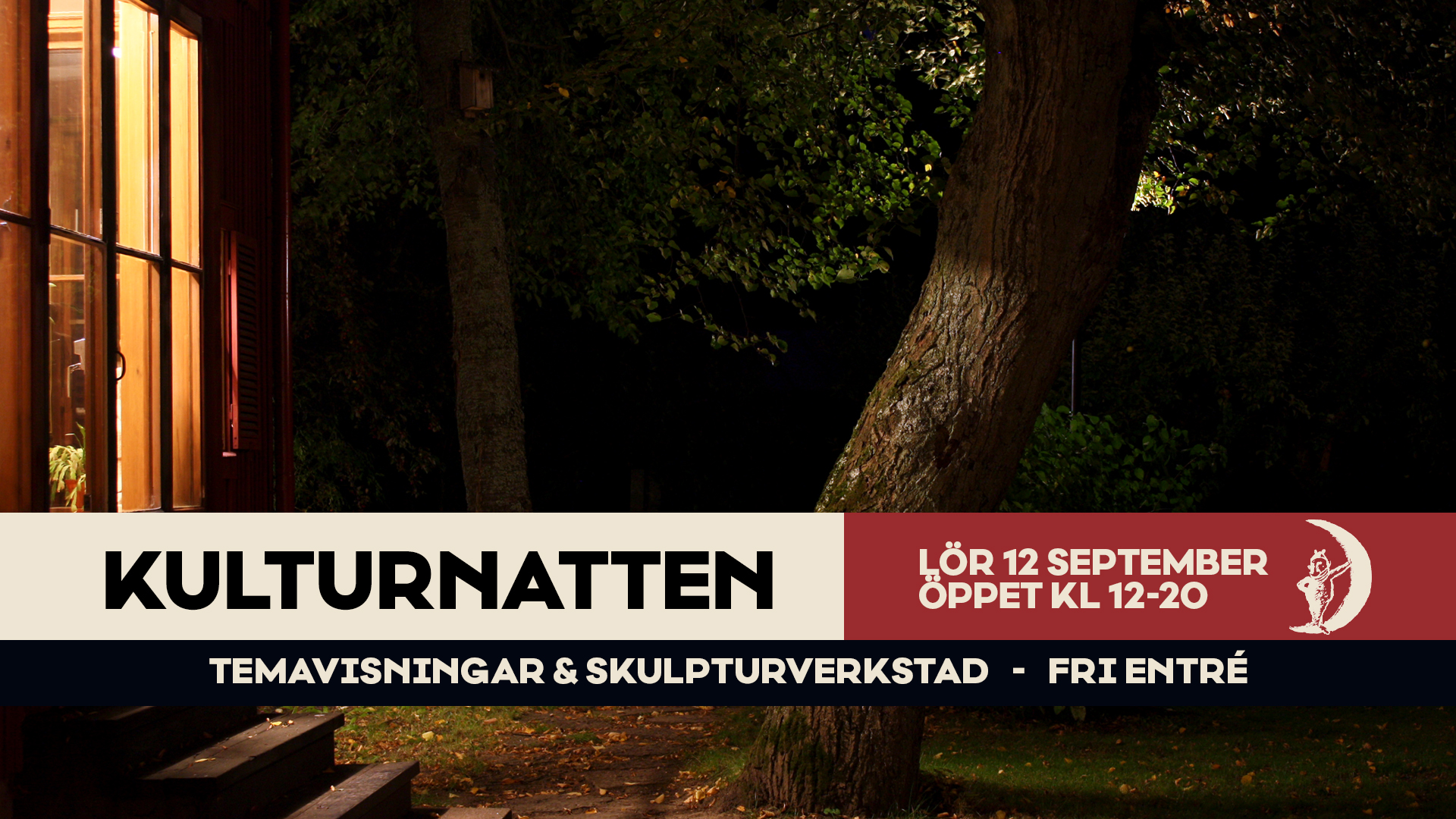 Kulturnatten i Uppsala 12 september. Program på Bror Hjorths Hus