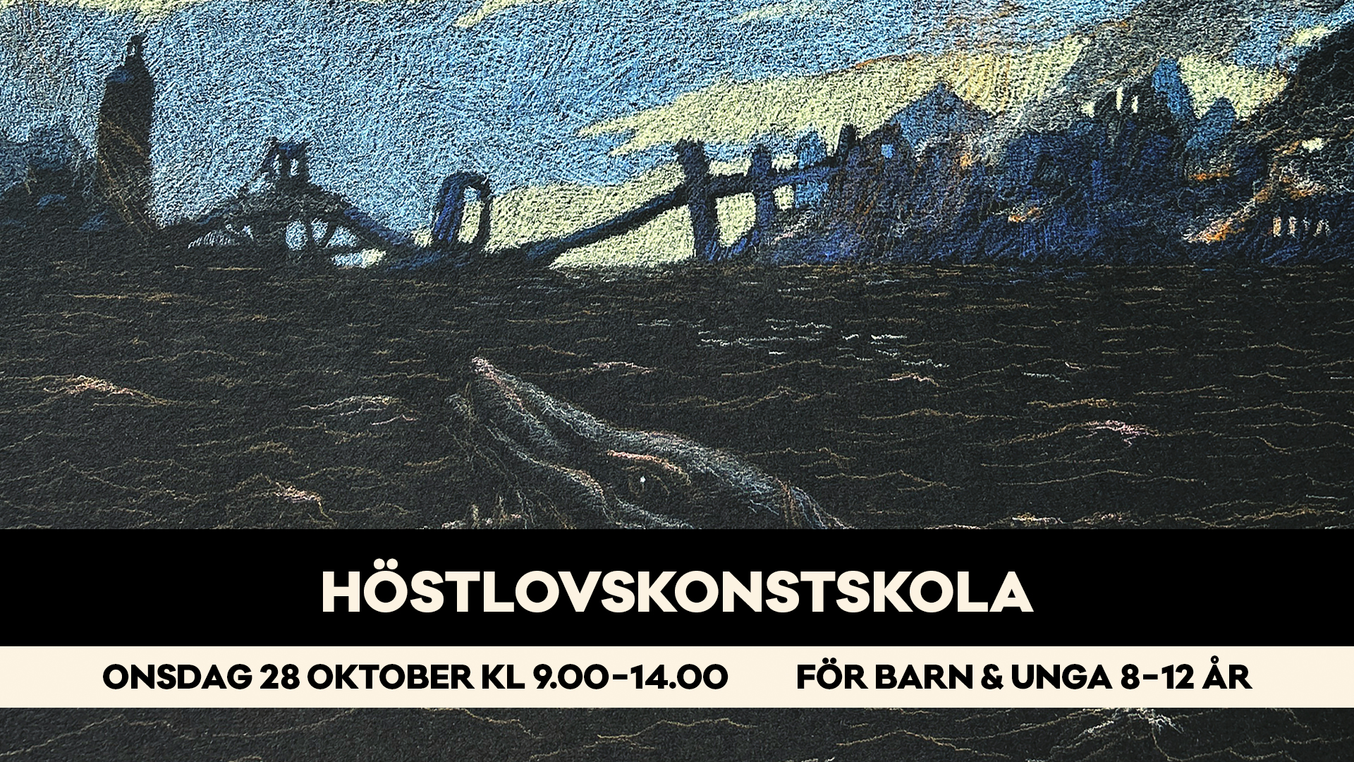 Bild för höstlovskonstskola för barn på Bror Hjorths Hus