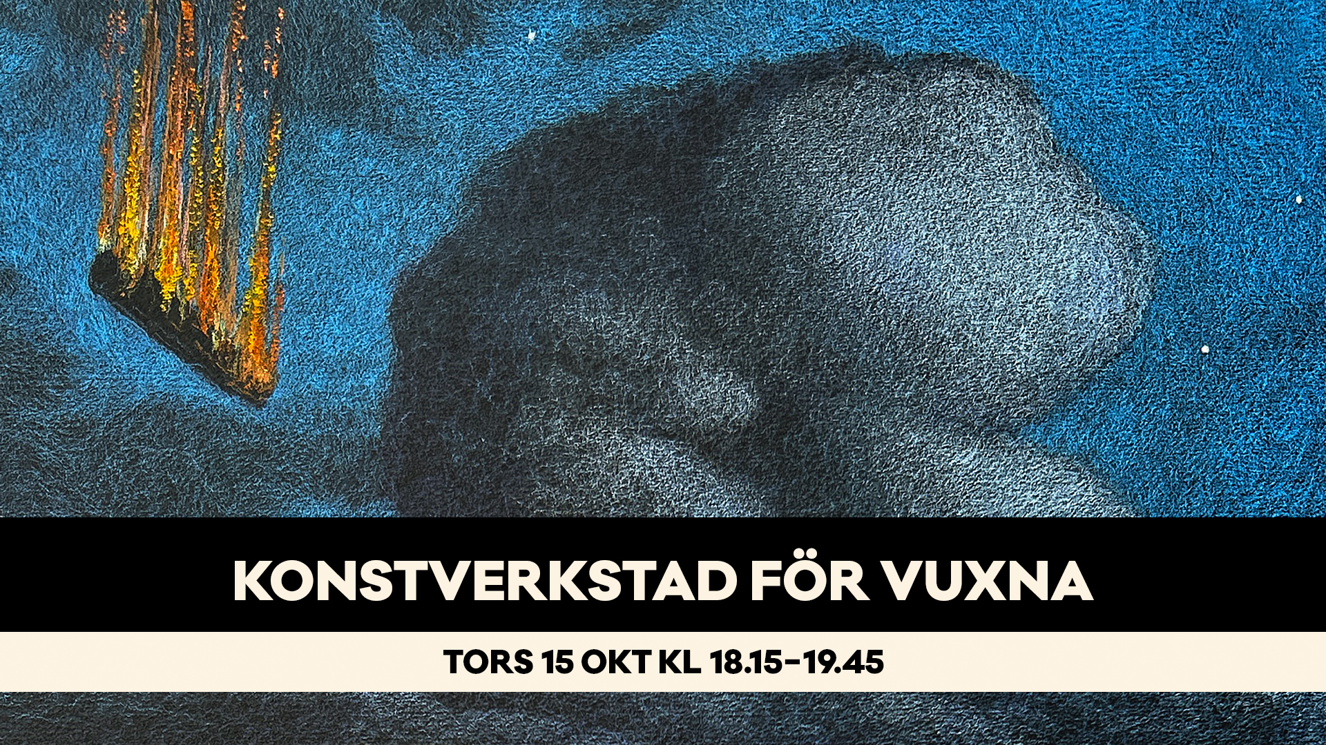 Konstverkstad för vuxna tors 15 okt 2026