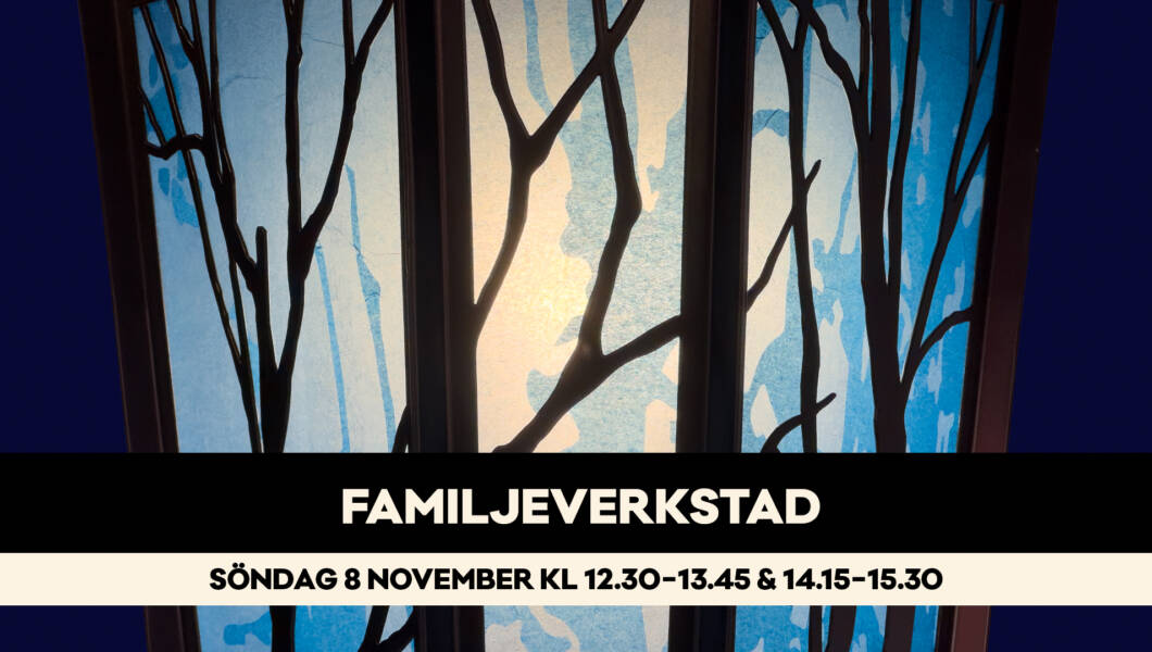 Familjeverkstad på Museidagen i Uppsala 8 nov 2026