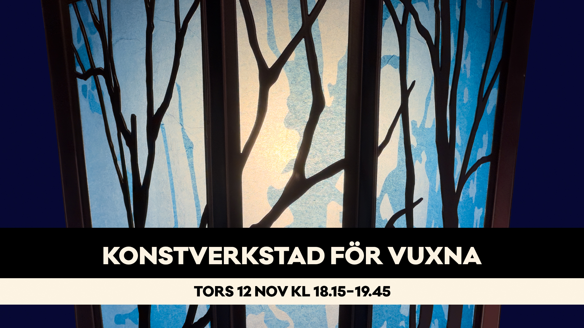 Konstverkstad för vuxna tors 12 nov 2026