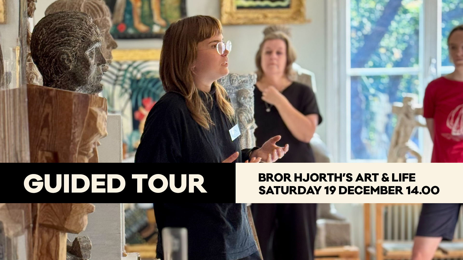 Guided tour in English Bror Hjorth's art and studio
